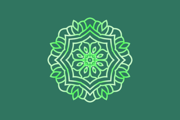 Beauty Mandala Henna Floral Meditation Graphics