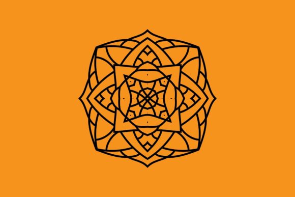 Decoration Floral Mandala Illustration: A Versatile Graphic for Branding