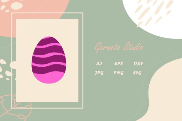 Easter Egg Pattern Floral Decoration Graphics