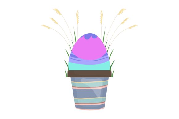 Easter Eggs Design Background Floral - A Versatile Graphic Illustration