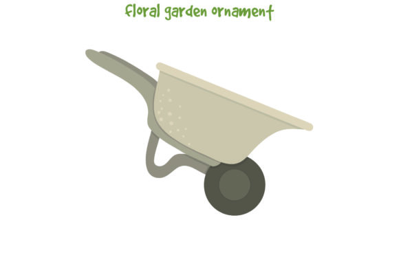 Floral Flower Garden Wheelbarrow Graphics