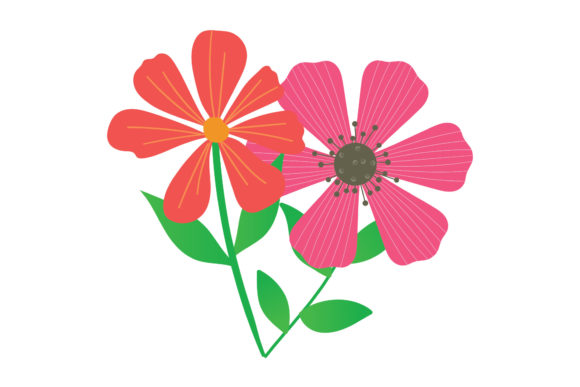 Floral Flower Vector Illustration 11 for Graphics and Freebies