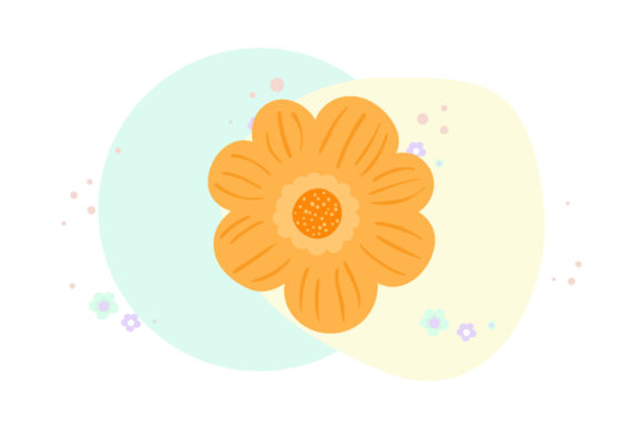 Floral Little Small Abstract Style Graphics for Illustrations