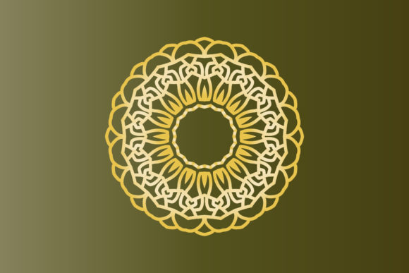 Floral Mandala Indian Henna Element Graphics