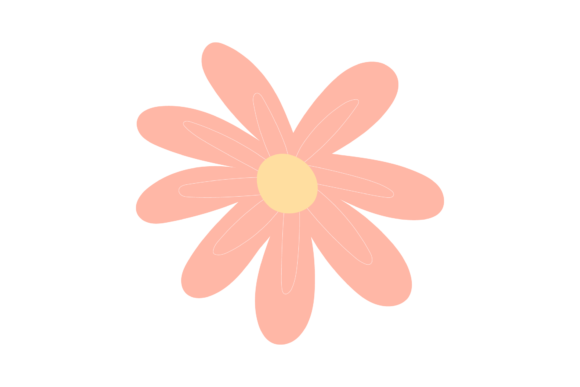 Floral Simple Flat Design for Modern Graphics and Illustrations