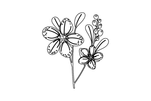 Floral Simple Spring Outline Review