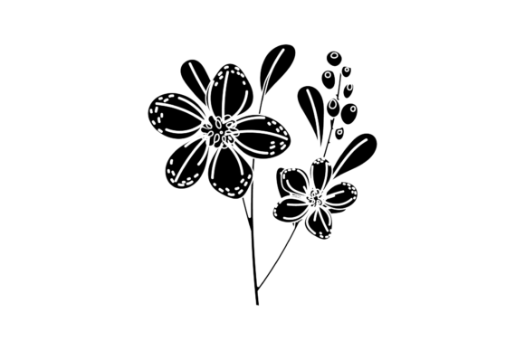 Floral Simple Spring Silhouette - A Versatile Graphic Illustration