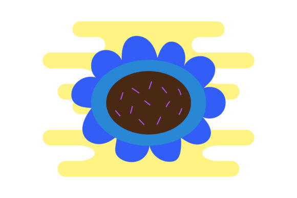 Floral Sunflower Cute Clipart for Graphics and Illustrations