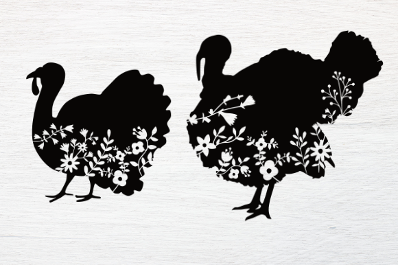 Floral Turkey Svg for Branding and Graphics
