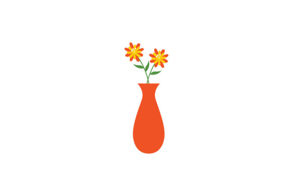 Flowerpot Decoration Floral: A Versatile Graphic Asset for Creative Projects