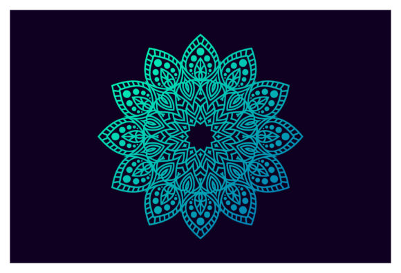 Mandala with Floral Style Vector for Branding and Design